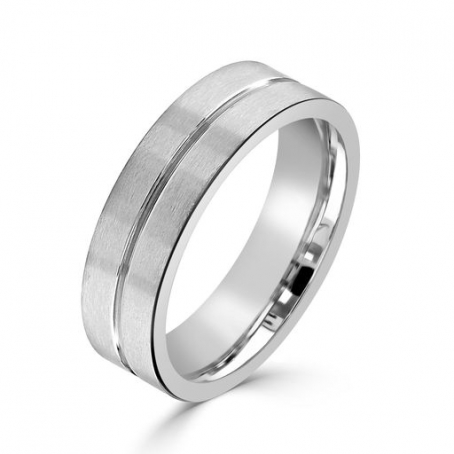 Tungsten Groove Style Wedding Ring | Smooch
