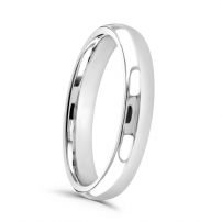 3.5mm Court Shape Wedding Ring
