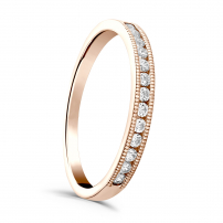 Beaded Diamond Set Wedding Ring - Everlee