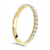 Diamond Set Claw Set Wedding Ring - Anais